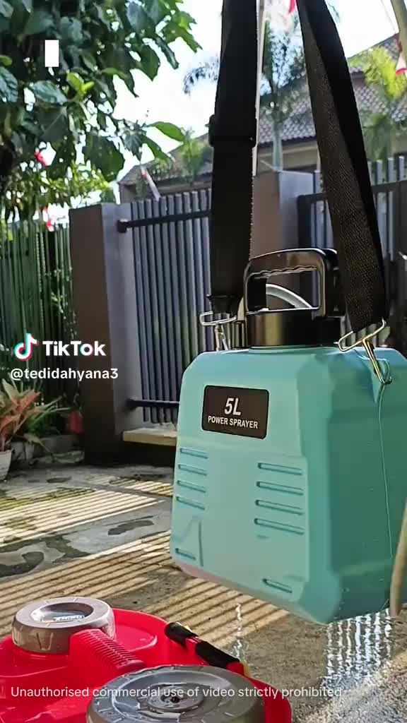 REAIM Sprayer Elektrik Shoulder Type Kapasitas 5/8 Liter dengan Teleskopik Adjustable Semprotan Otomatis untuk Penyemprotan Hama Pupuk Cair dan Penyiran Tanaman Cocok untuk Berkebun Rumah Pertanian Kecil & Perawatan Taman
