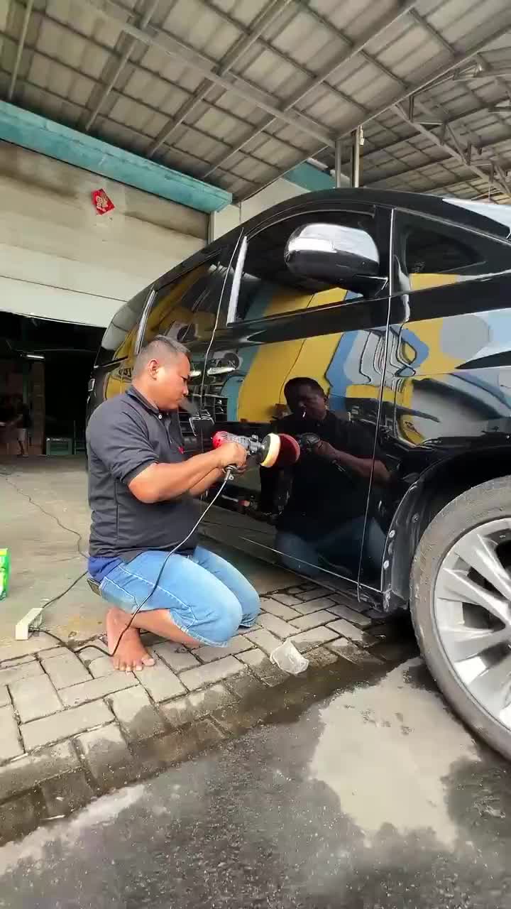 J.LD TOOL Mesin Poles Listrik 5inch 125mm Alat Poles Body Mobil Lengkap dengan Chuck 10mm Bor Bolak Balik