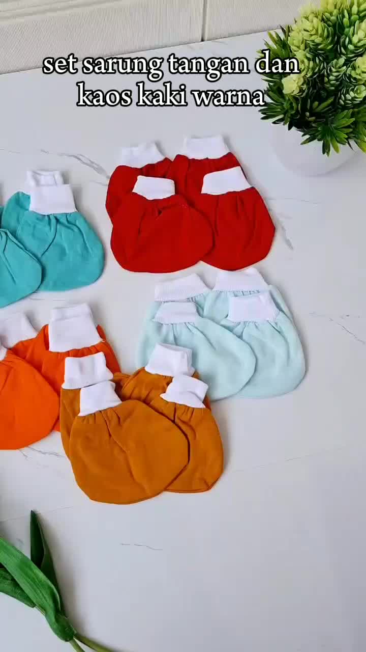 12 Set Sarung Tangan Bayi Dan Kaos Kaki Bayi Warna perlengkapan bayi lahir