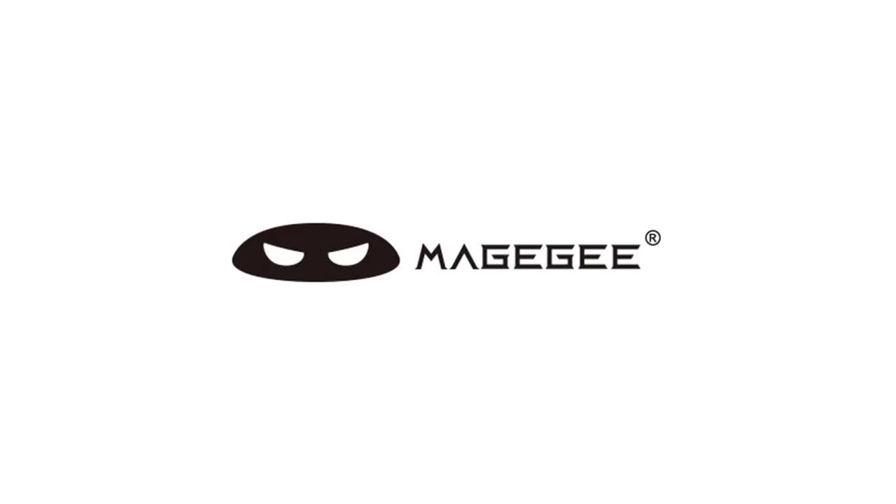 MAGEGEE Mechanical Keyboard Gaming Wired Dan Mouse Set 100% Layout LED Light Red Switch MK-STORM