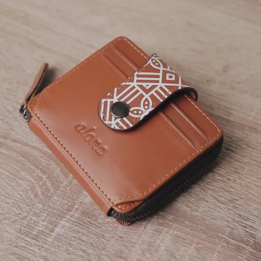 Alona Vela Wallet - Dompet Lipat/ Kartu Wanita 100% Kulit Sapi Asli Premium Quality