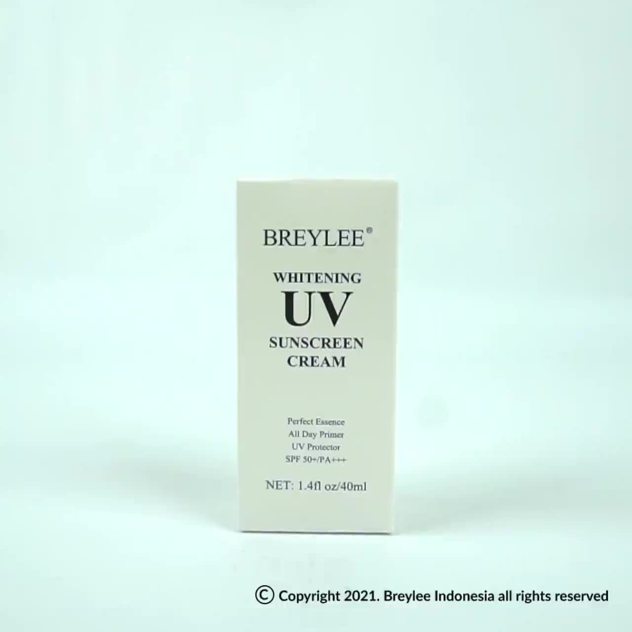 BREYLEE WHITENING UV SUNSCREEN CREAM VARIAN - Krim Tabir Surya SPF 50+ sunscreen kulit berminyak Mencerahkan Wajah Acid Facial