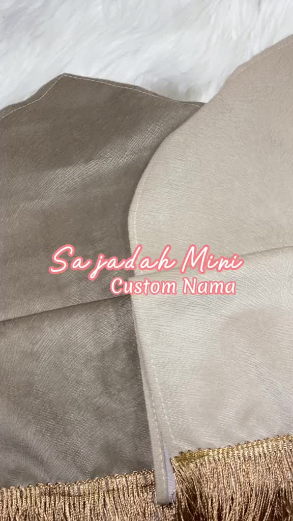 SAJADAH CUSTOM / UKIR NAMA TRAVEL MINI Muslim Turki