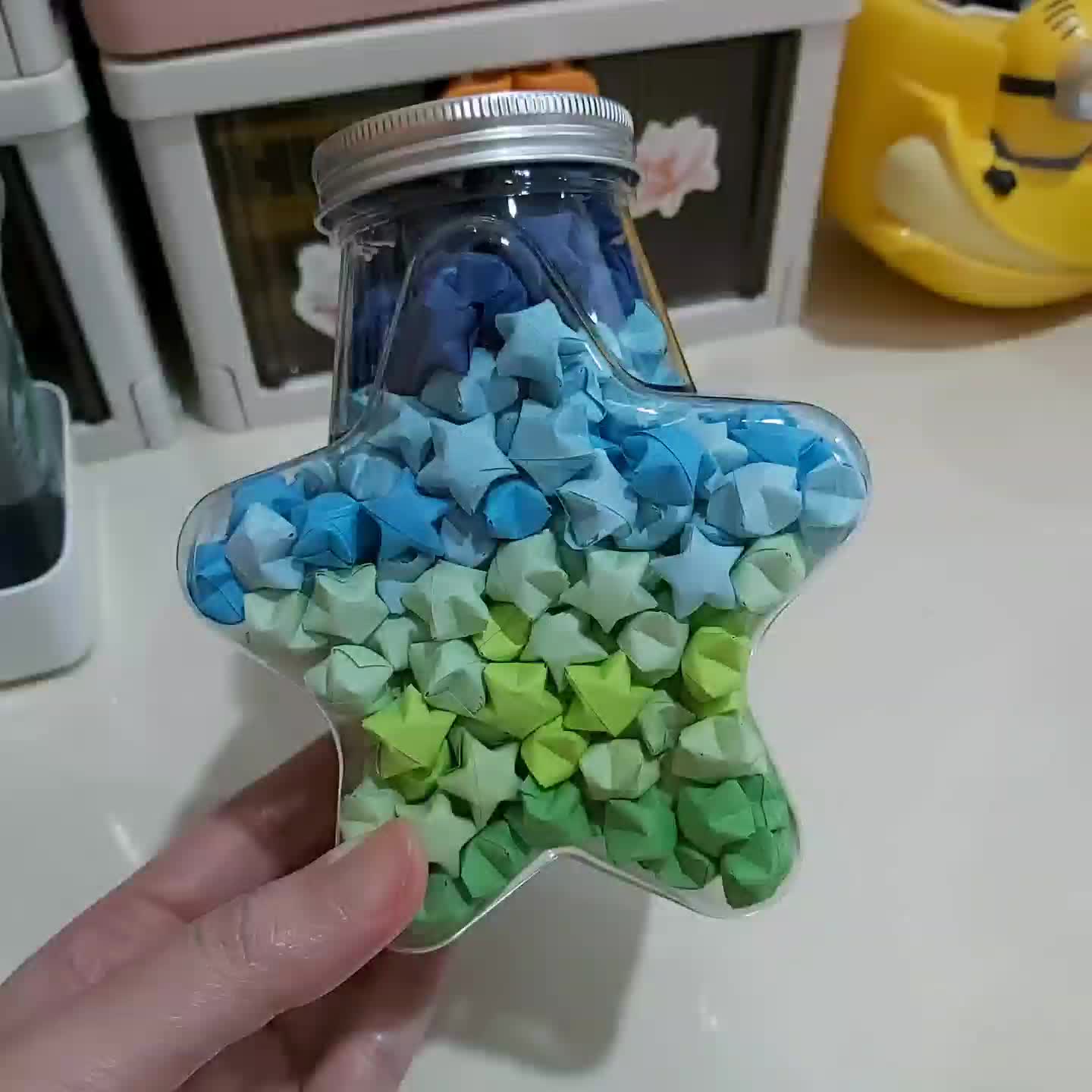 Origami Bintang Dalam Botol, Lampu Tumblr | Origami Stars in Bottle