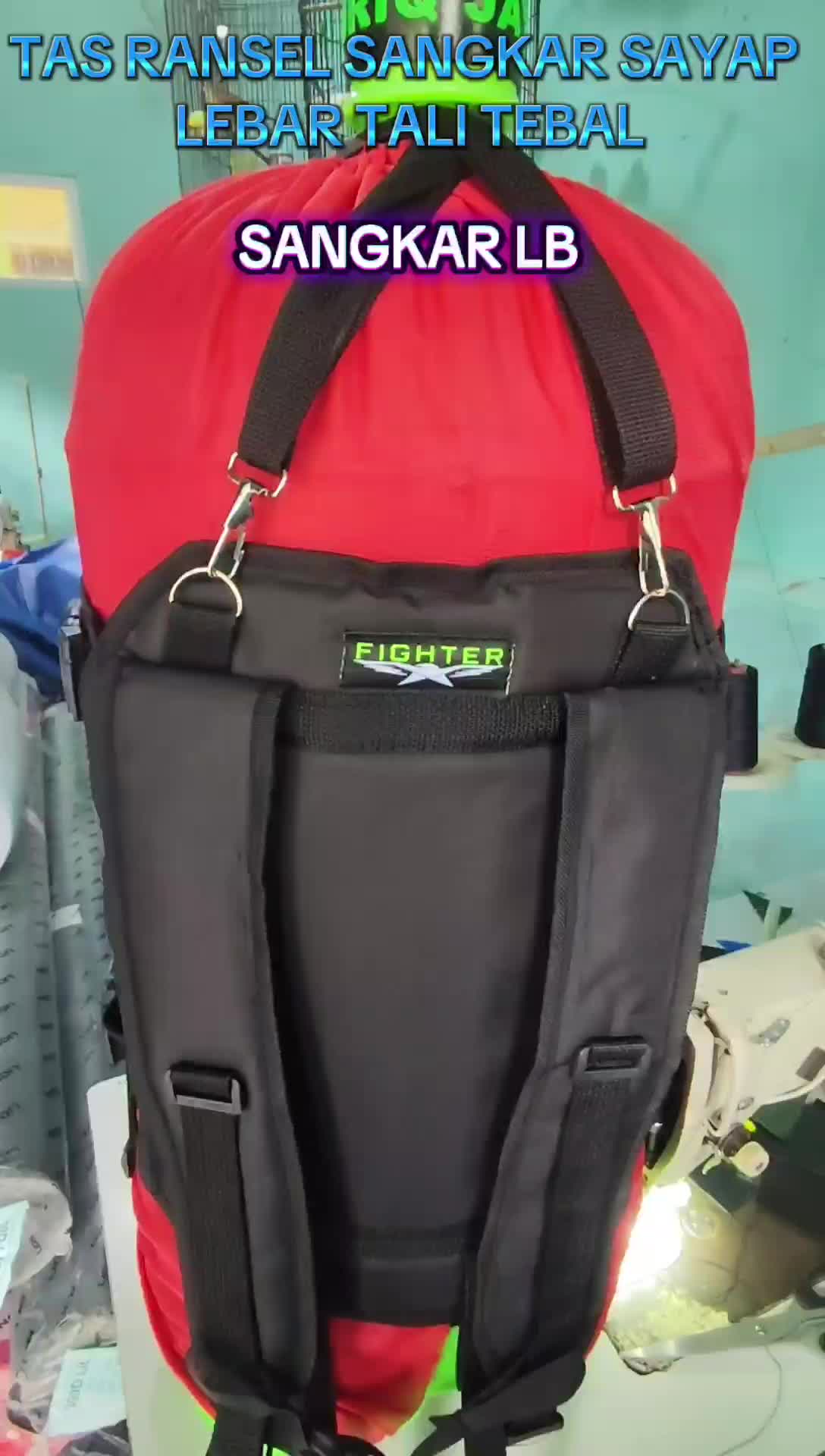 Tas sangkar murai sangkar kotak sangkar lovebird dengan sayap lebar tali tebal