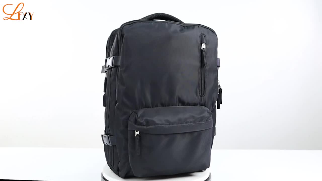 LEXY Tas Ransel Travel Backpack Waterproof Pria Wanita MultiFungsi USB Port Anti Air Sekat Sepatu 35-55L