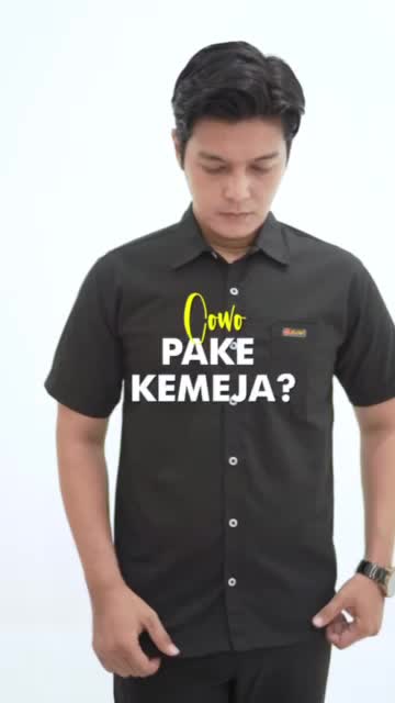 Kemeja Pria Polos Lengan Pendek Katun Sigaret Kerja Formal Kasual