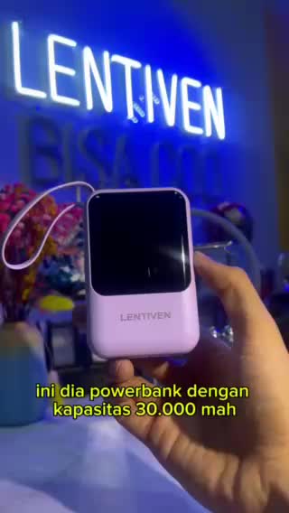 Lentiven powerbank 30000 mAh mini sice with 4 usb fast charging Lightweight LED Display BHG