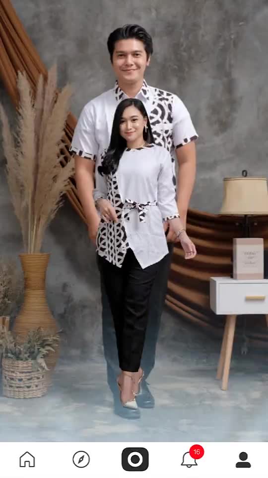 Atasan Hem Dewasa Panjang Pendek Baju Cewek Batik Katun Pria Wanita Pasangan Keluarga, sarimbit ayah ibu dan anak, bisa custom ukuran Motif terbaru Couple Seragam