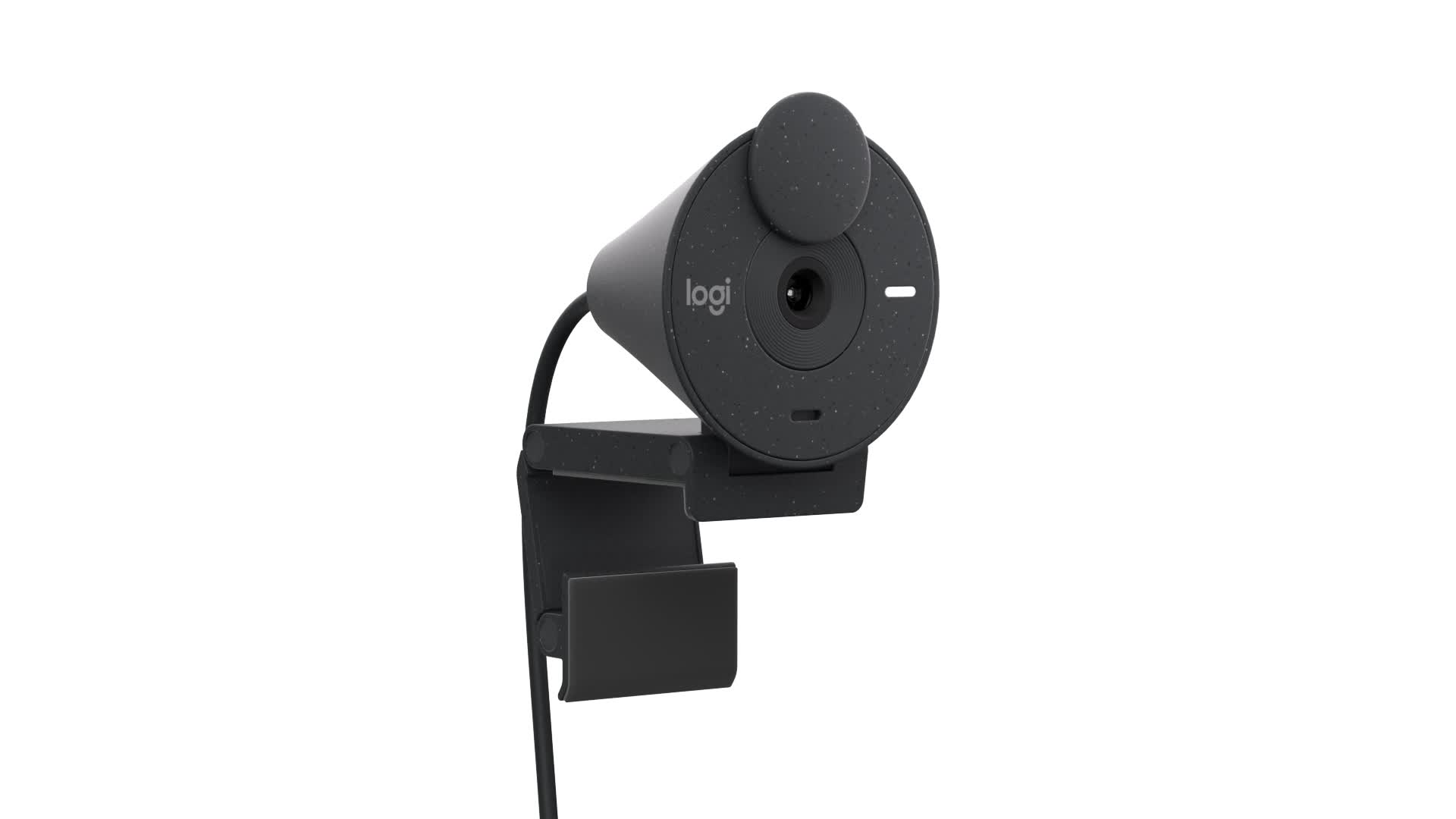 Logitech Brio 300 Webcam Full HD Shutter Privasi & Noise-Reducing Mic