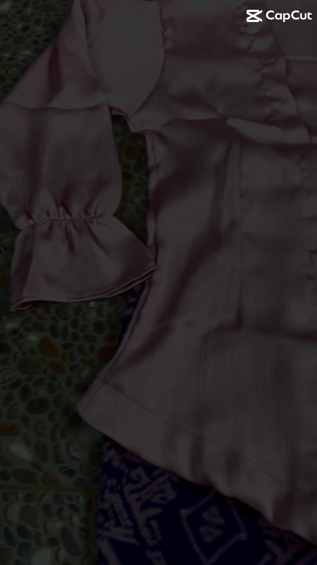 KEBAYA BALI SILK NAVIER LENGAN KERUT | SETELAN KEBAYA KERUT