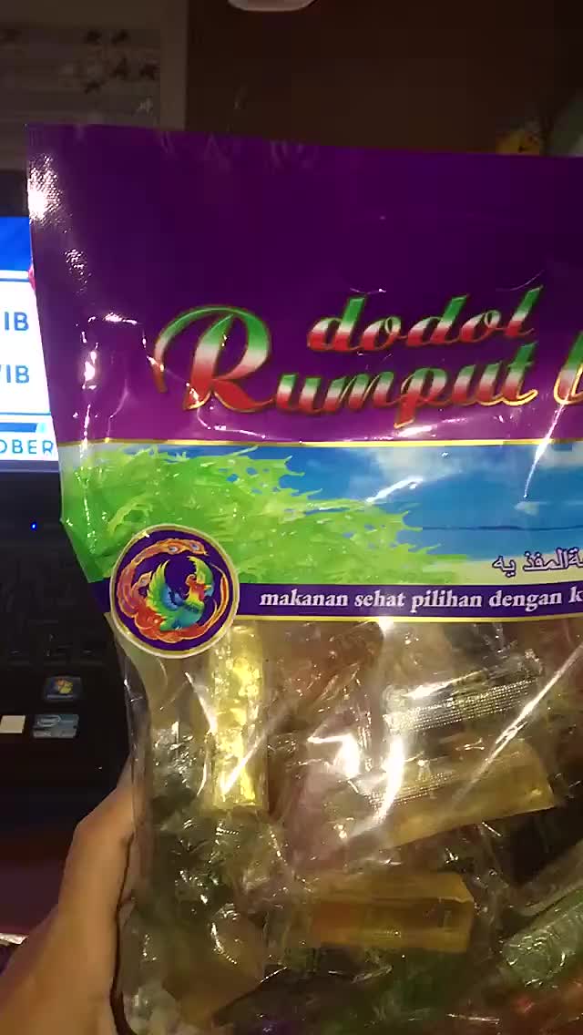 LOS> Dodol Rumput Laut Plastik Bening 800 gr