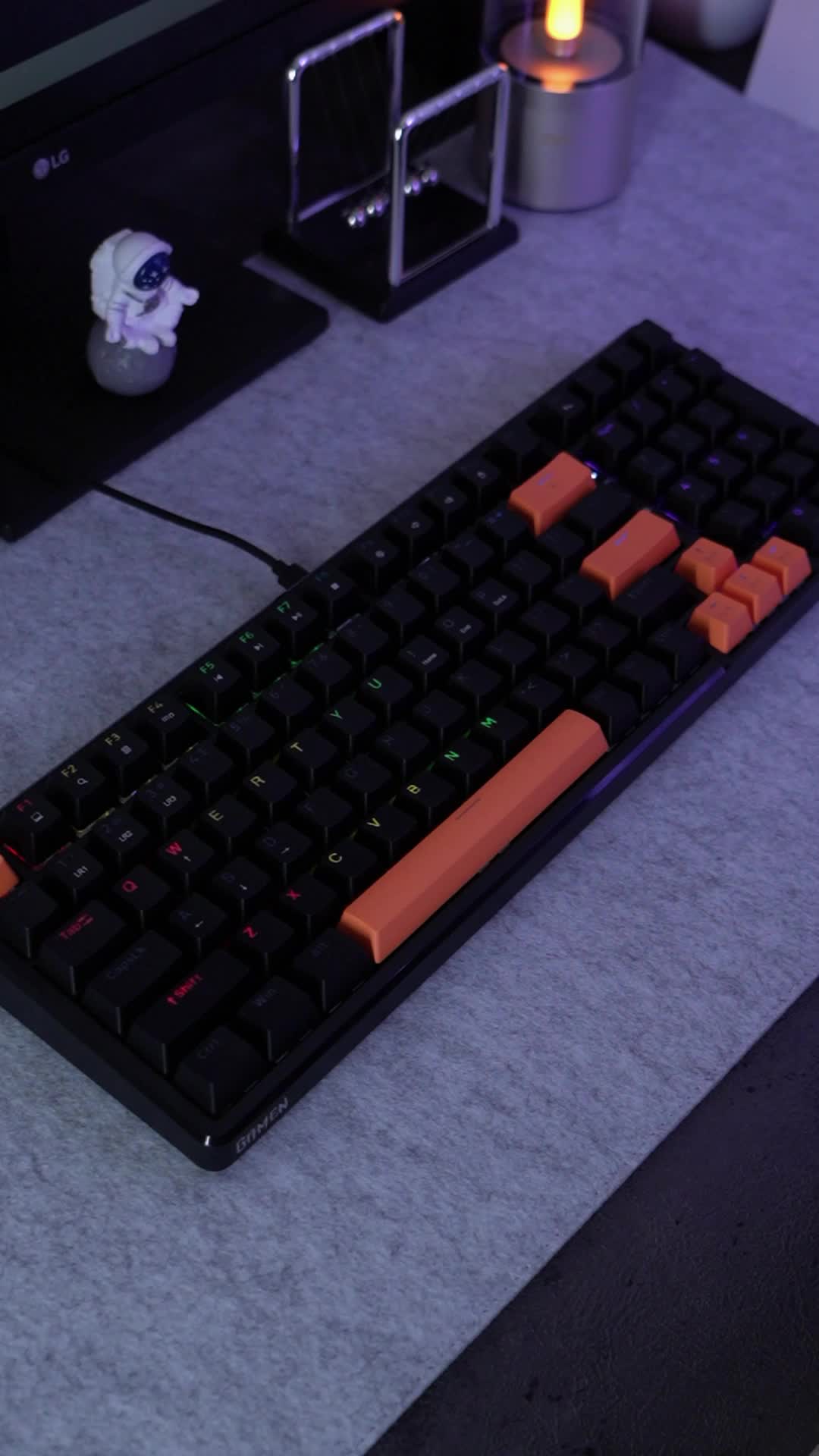 GAMEN Titan 6 Keyboard Kabel  Gaming  Computer  Mechanical 99 Keys Ergonomic Gasket Design Original - Garansi 1 Tahun