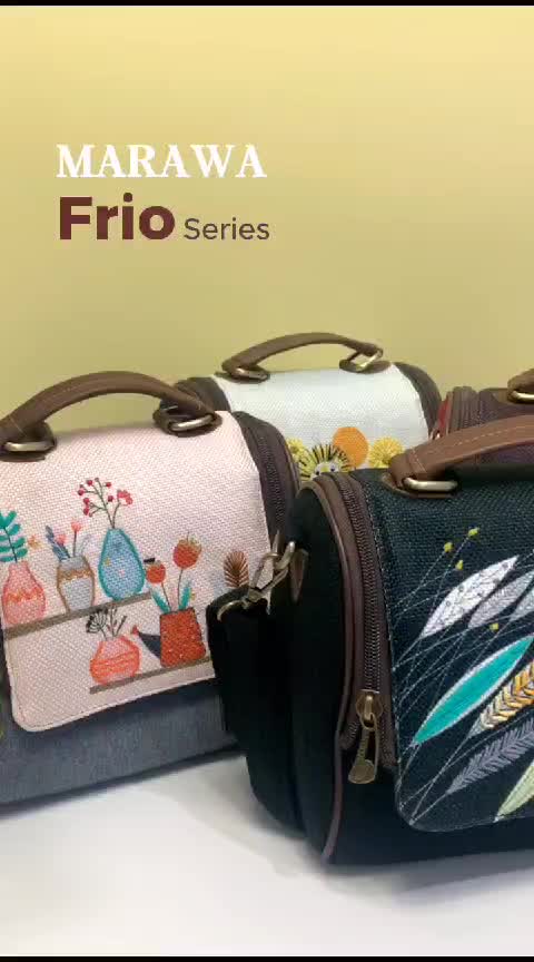 MARAWA Frio - Katsa Tas Selempang Wanita Etnik Handmade Denim Muda