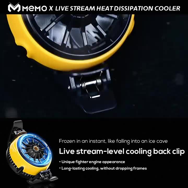 MEMO DLA6 Mobile Funcooler Clip For Livestream Cooling Fan Cooler HP
