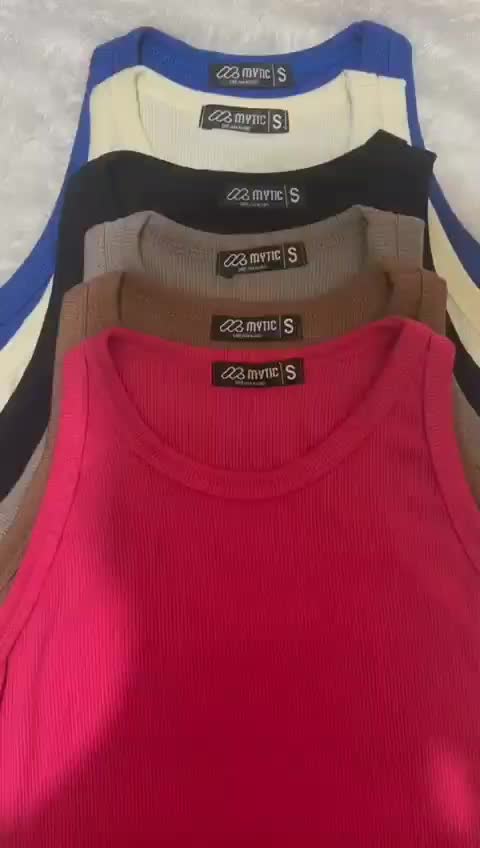 Minotour Top - Tanktop Wanita - Tanktop Knit - Singlet Wanita - Tanktop - Tanktop Ribbed Knit Korean Syle sleeveless tops Stretch tangtop