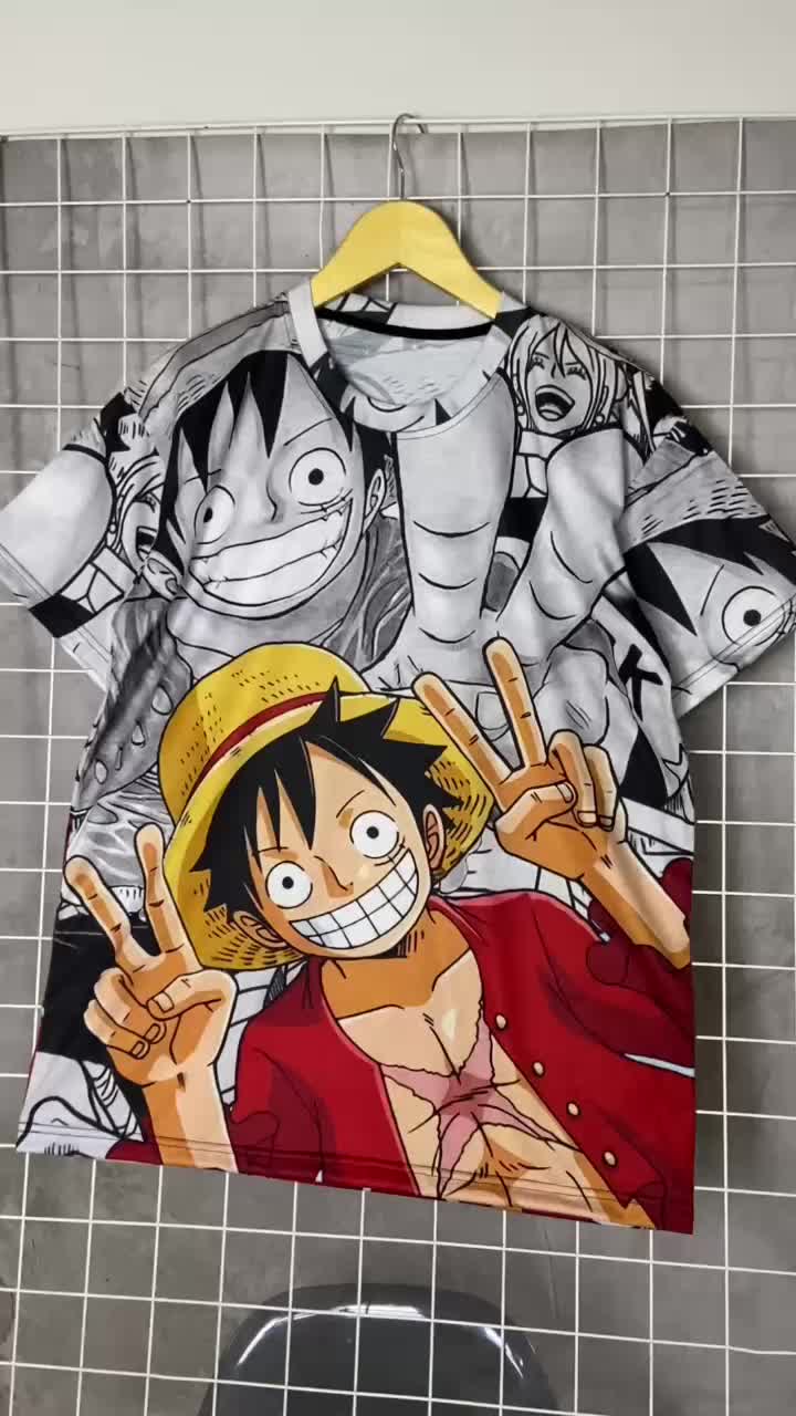 Kaos Fullprint Lengan Pendek – Monkey D Luffy