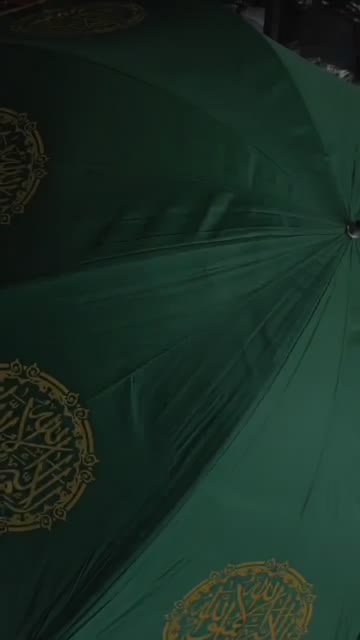￼Payung Keranda Jenazah sablon kaligrafi dan Renda Lengkap dengan Gagang terlaris Muslim