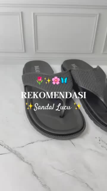 Sandal Jepit Wanita Karet Import BALANCE Motif polos/ 1607-K1