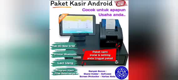 Mesin kasir android untuk toko atau usaha apapun umkm
