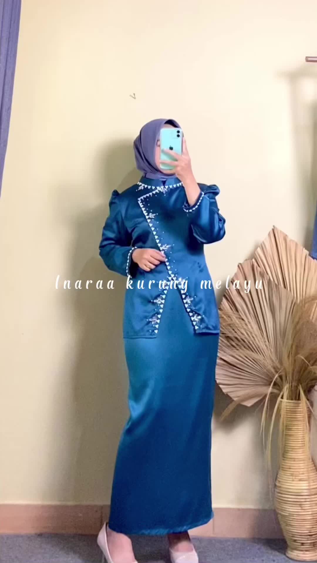 INARA ROK SATIN kurung melayu set kurung melayu terbaruu Baju Muslim