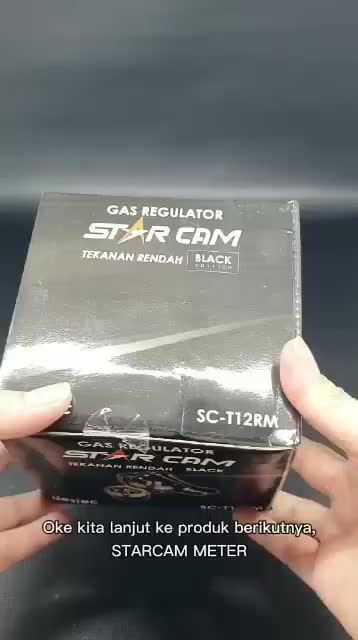 PAKET Regulator Gas LPG StarCam SC-T12R Non Meter + Selang 1.8 Meter