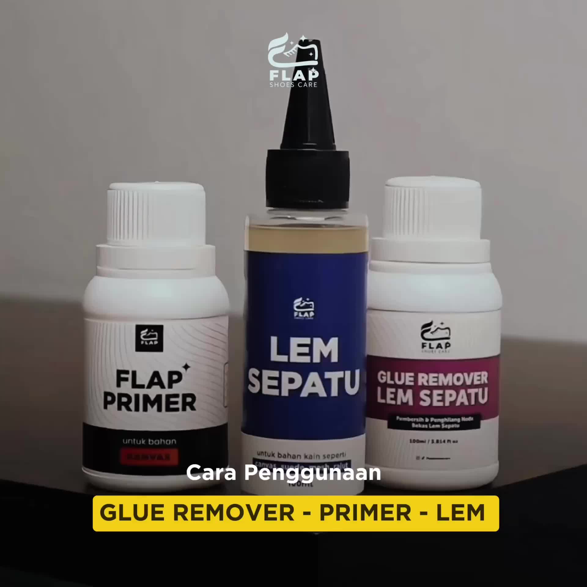 Flap Shoes Care - Shoe Glue - Lem Sepatu Super Kuat Original - Lem Sepatu Cleaner Canvas