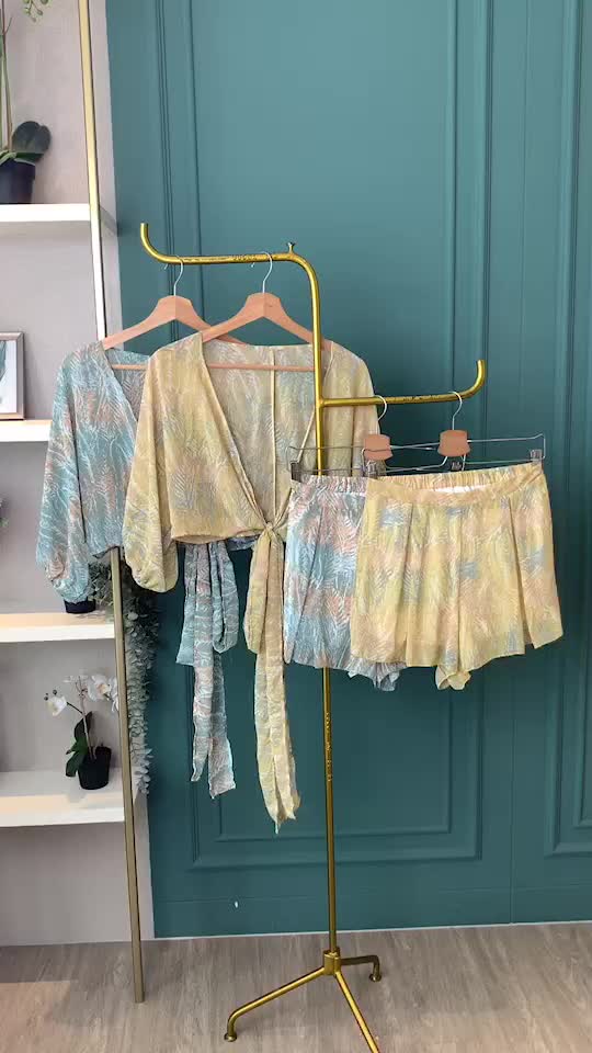 SET5576 Labait Summer Set Top Outer n Pants
