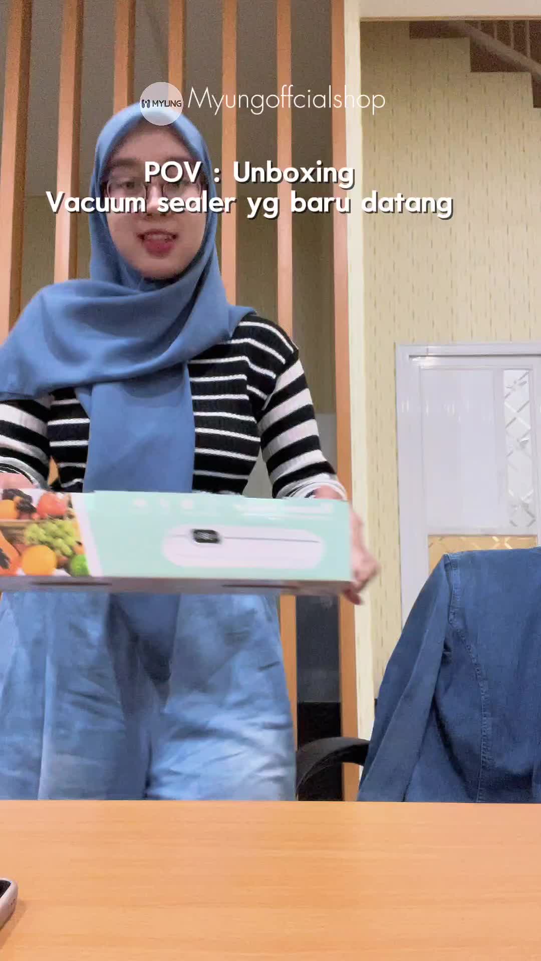 MYUNG Mesin Press Pengemas Makanan  2 IN 1 Free 10 Pcs Kantong Vacuum / Vacuum Sealer Food