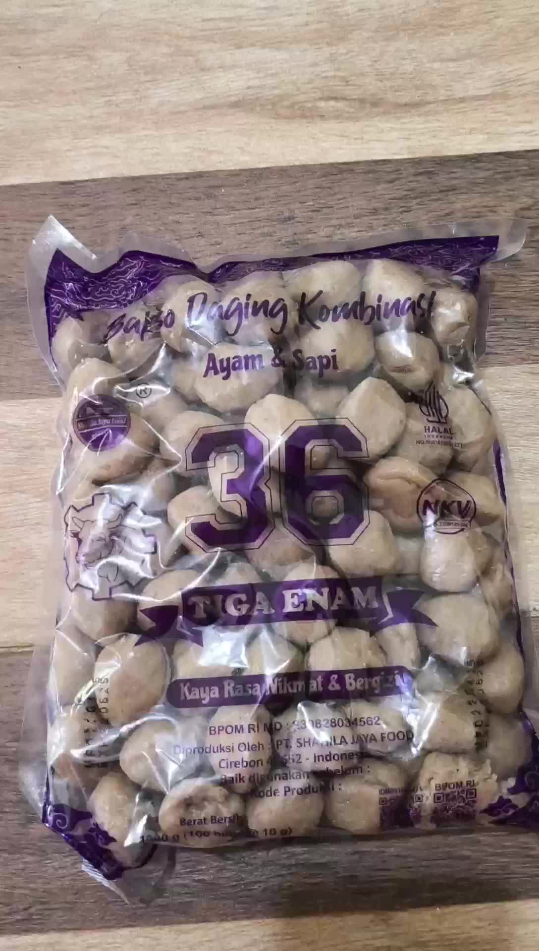 bakso daging sapi dan ayam 36 isi 100 Frozen Food Instan Makanan