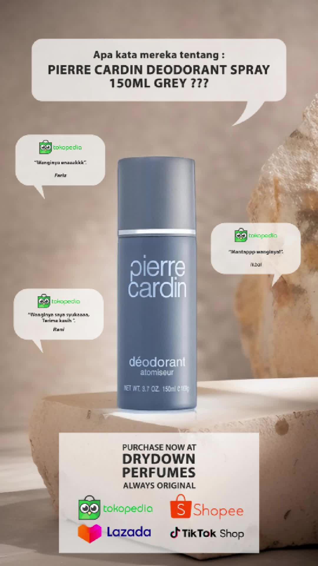 DEODORANT SPRAY PIERRE CARDIN DS GREY 150 ML