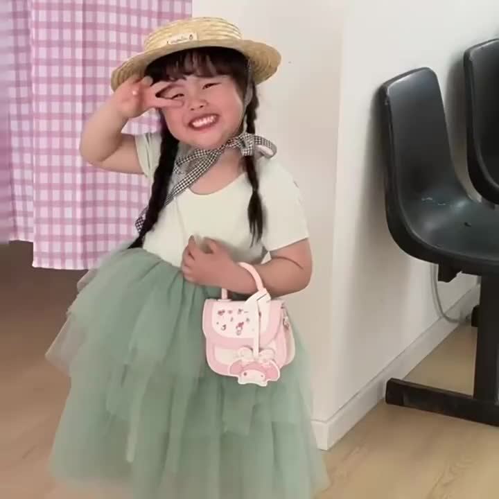Tas Selempang Anak Perempuan Korea Sanrio Lucu/Sling Bag Anak Jalan Jalan Premium/Tas Pesta Fashion Anak Cewek / Tas Melody Kuromi CInamorol