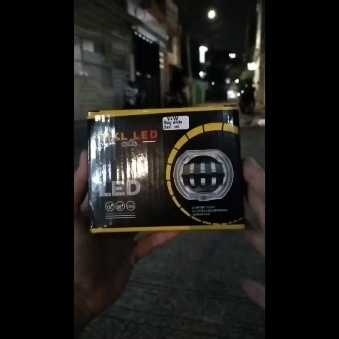 MKL LED - Projie Biled 4,5 Inc 4 lensa Plus Devil Cahaya Terang