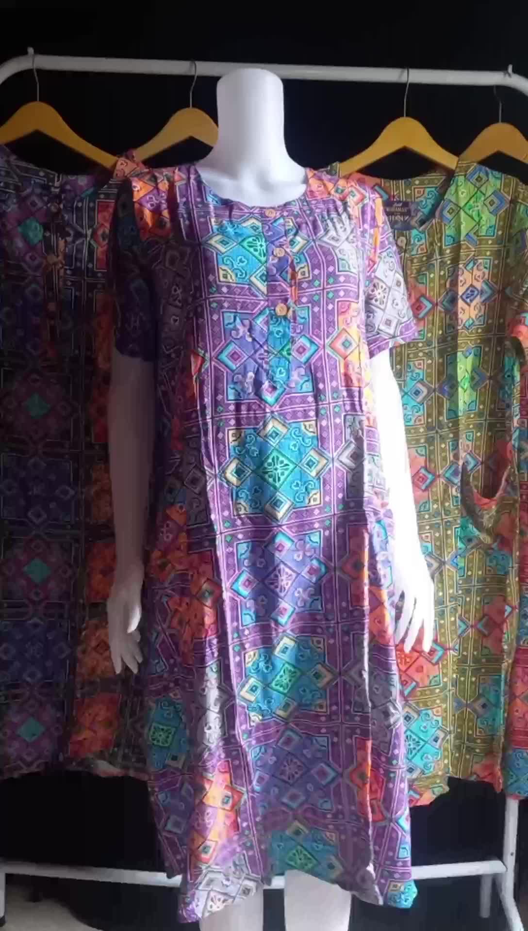 Kuda Mas Couture Set Pajamas LD 120 cm | 3 Kancing Busui | Atasan pendek Celana Panjang