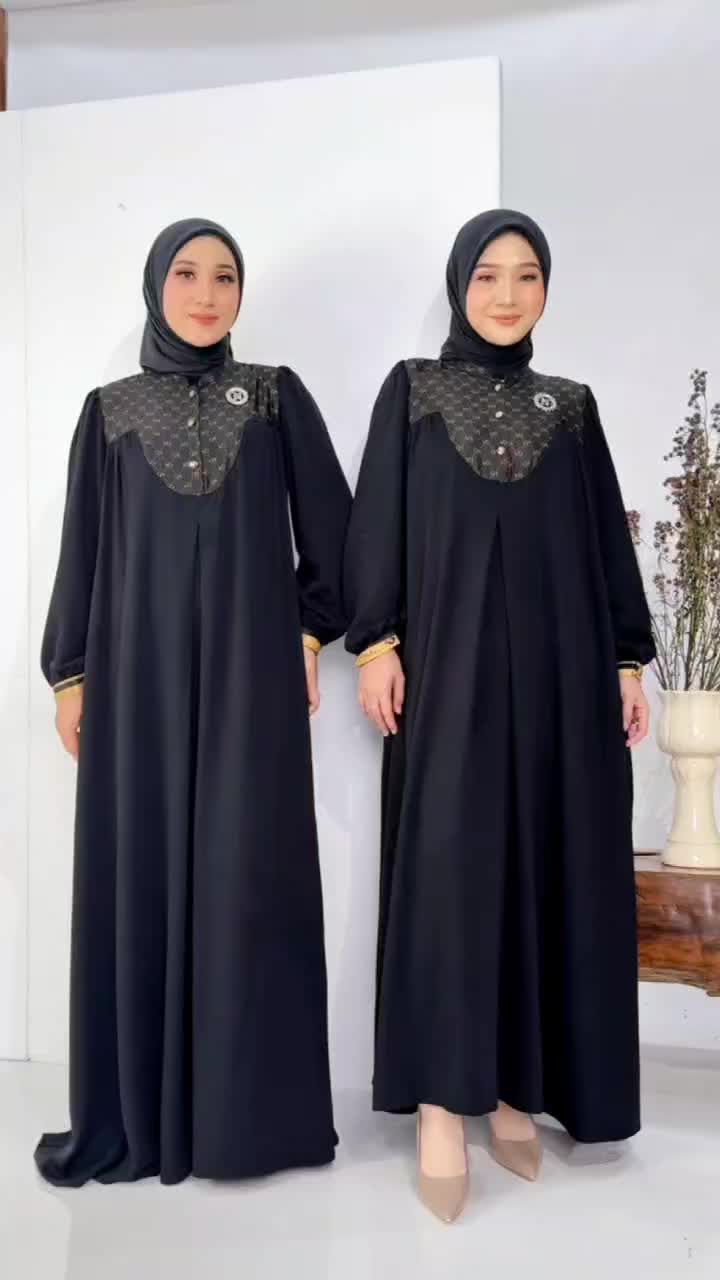 GAMIS NADHEERA TERBARU - DRESS GYVVA STYLE 1 ELEGAN SIMPEL DAN MEWAH