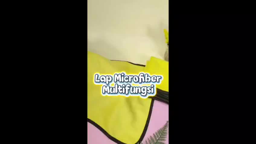PSM - Kain Lap Microfiber Kaca Mobil Motor  / Handuk Cuci Tangan 2 Sisi Multifungsi Cleaning