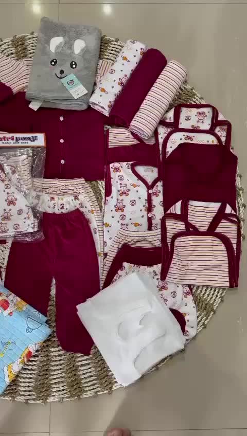 Marun putripanji baby and kids paket perlengkapan bayi baru lahir seri marun(ODOY)paket 24pcs 39pcs 42pcs 50pcs Sarung Parsel
