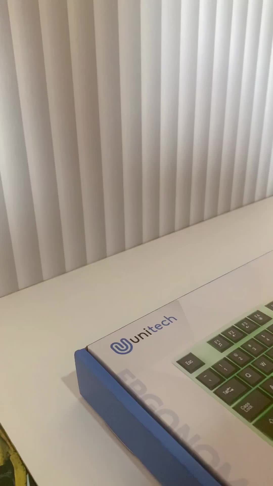 Keyboard Gaming Kabel Membran Unitech NovaStealth + Mouse Combo Set Lampu LED Rainbow Light untuk Computer Laptop Notebook