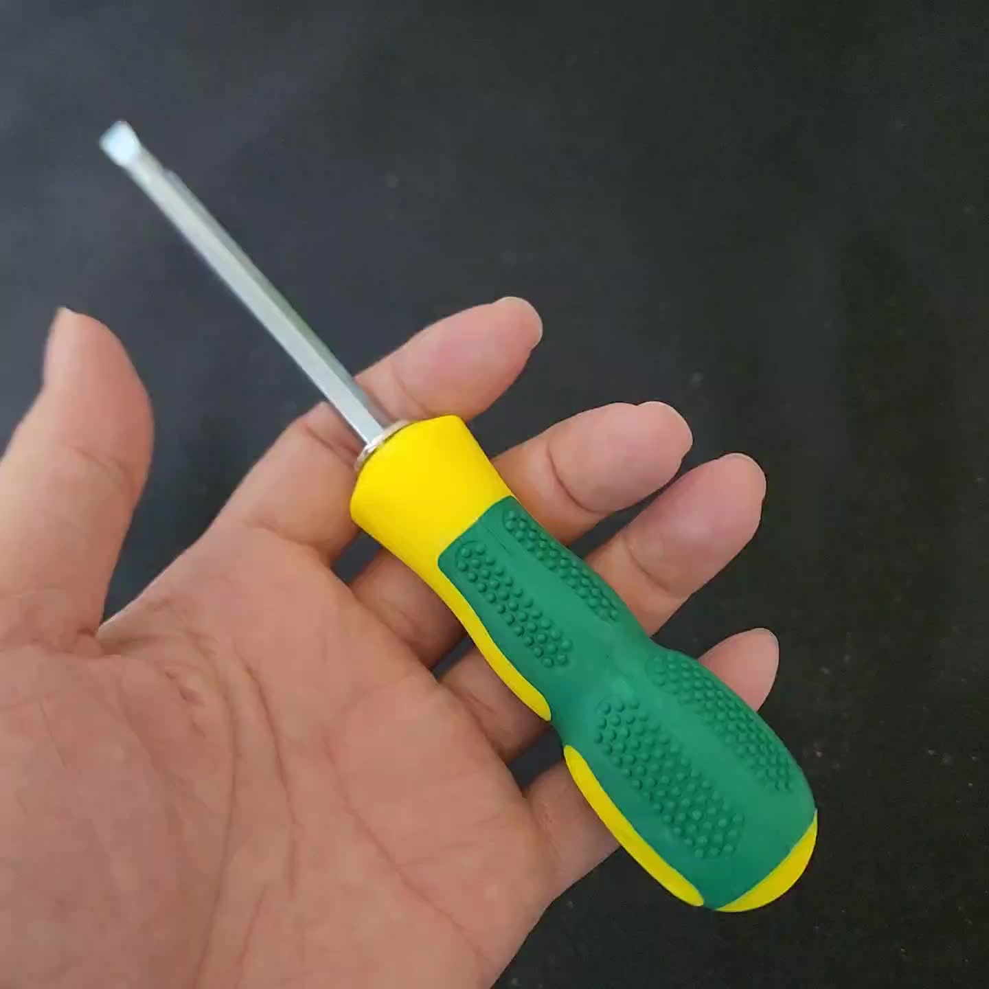 HJ01 Obeng Bolak Balik 4" Plus Minus Gagang Karet Magnet