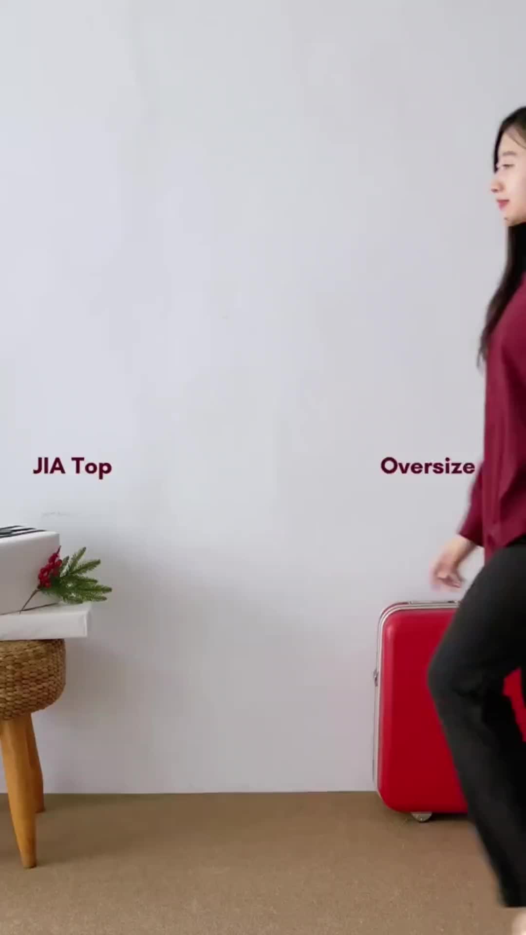Isla - Jia Top - Tshirt Wanita Lengan Panjang - Asymmetric Top