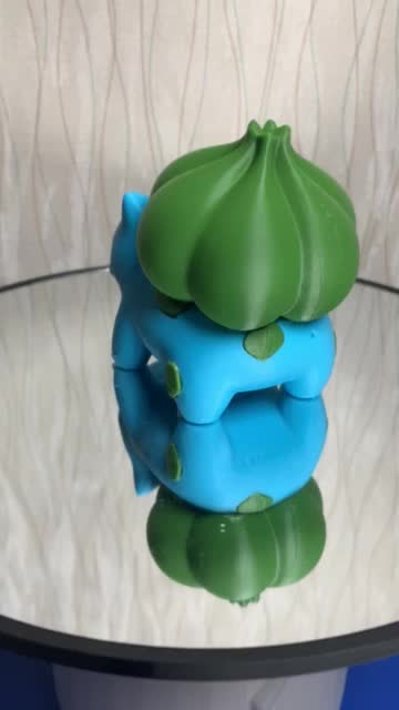 Bulbasaur Pokemon 3D print Multicolor bisa custom Nama