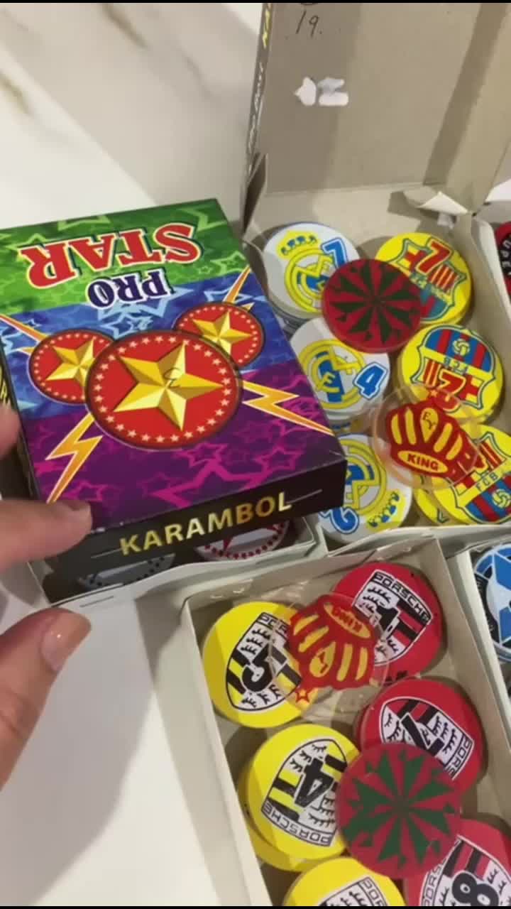 Biji Karambol Tebal 3 mm / 4 mm / 5 mm / Rangkap 2 Lapis / Super Jumbo Besar All Motif Random | koin krambol satu / dua layer original | 1 set buah kerambol 3mm / 4mm / 5mm | coin bola carambol | anak carrom games
