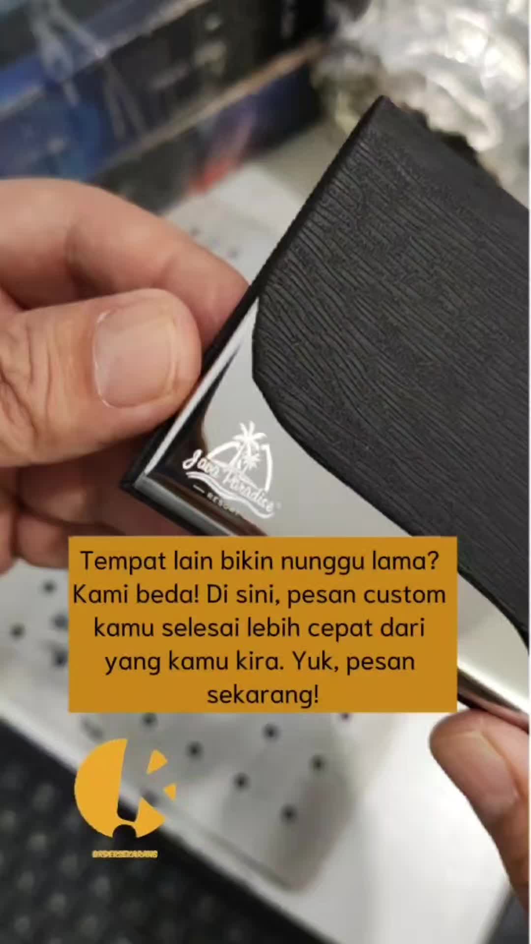 NAME CARD HOLDER TEMPAT KARTU NAMA DOMPET KARTU KREDIT CUSTOM GRAFIR