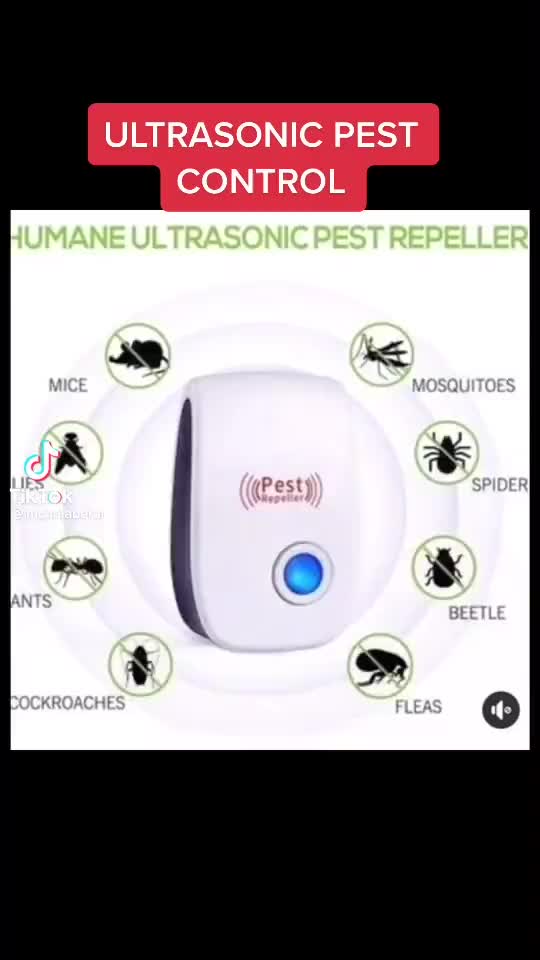 Alat Pengusir Nyamuk Tikus Kecoa Lalat Serbaguna/Perangkap Jebakan Ultrasonic