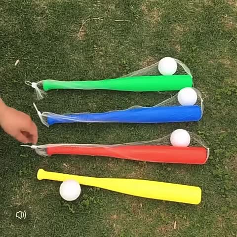 MAINAN TONGKAT BASEBALL PLASTIK ANAK 1SET SAMA BOLA BAHAN TEBAL PERMUKAAN LICIN AMAN
