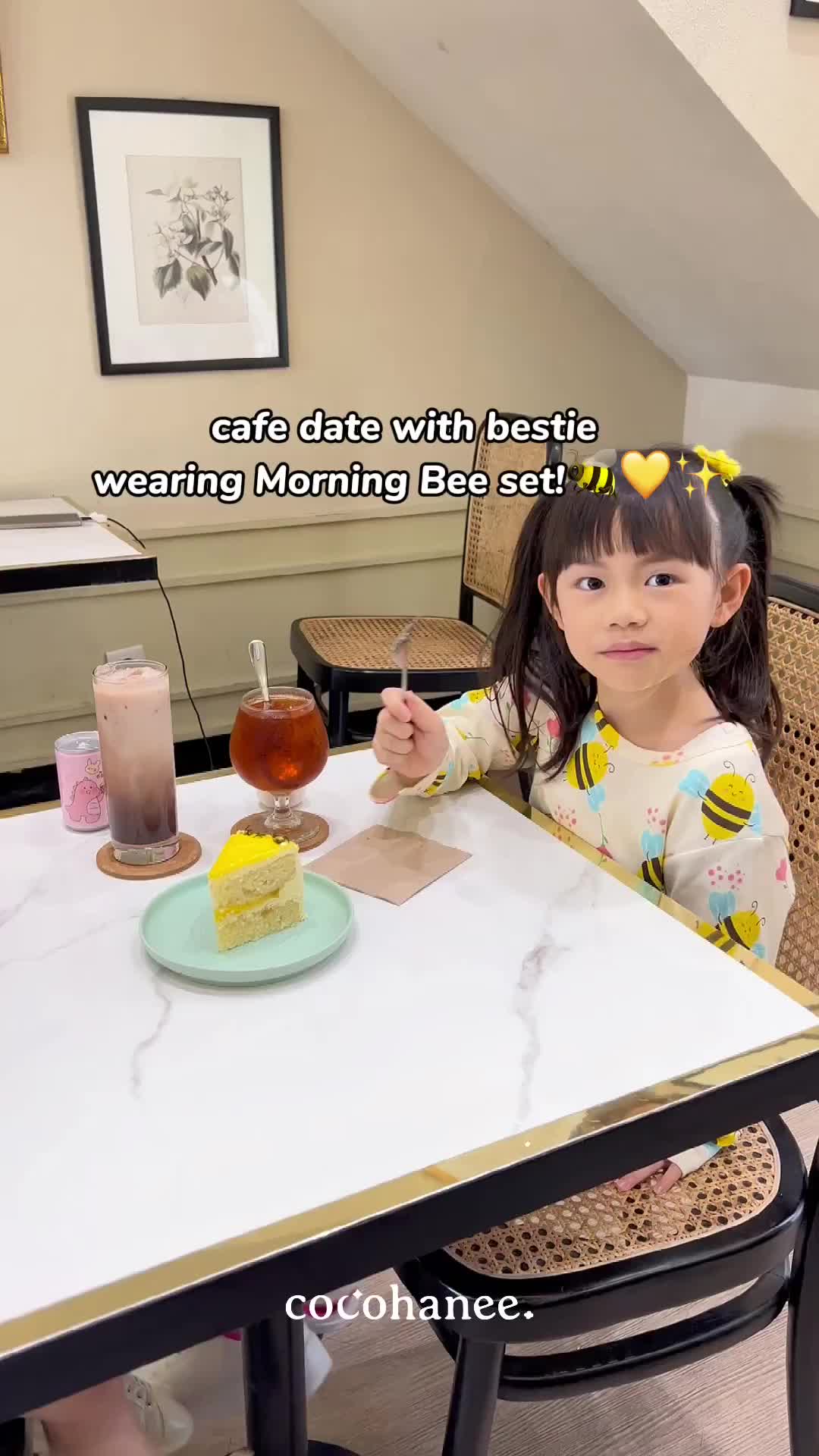 Cocohanee - Morning Bee Short Pajamas - Piyama Tidur Anak