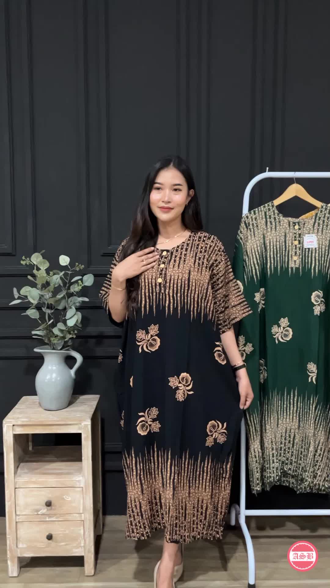 DASTER JUMBO LD 140 BUSUI MOTIF JANET KEKINIAN TERBARU DRESS BIGSIZE WANITA VIRAL