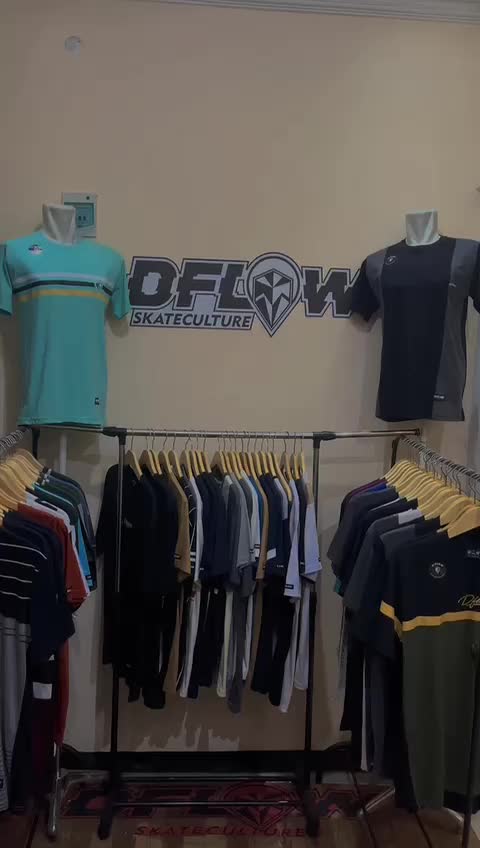 KAOS DISTRO DFLOW ORIGINAL BERKUALITAS Katun Santai Setrip Combed Karet
