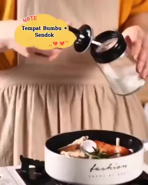 [5 Pcs] Botol Bumbu Dapur - Toples Bumbu Dapur - Tempat Bumbu Racikan Dapur 250ml