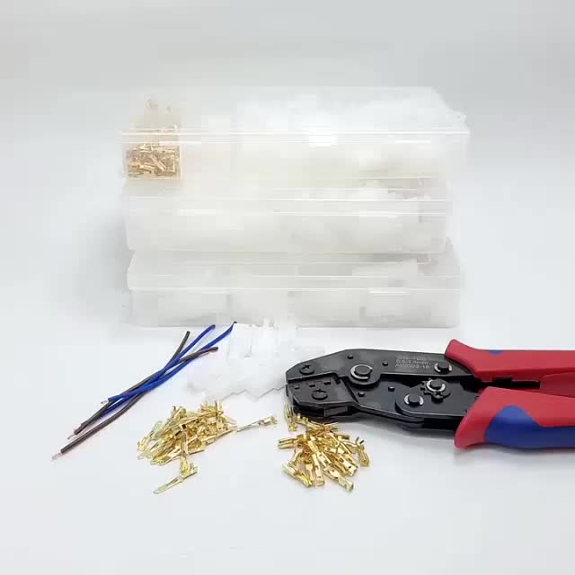 200pcs Socket + Tang Crimp Skun SN 58B Soket Motor Kecil Konektor Kabel Skun Terminal 2.8mm